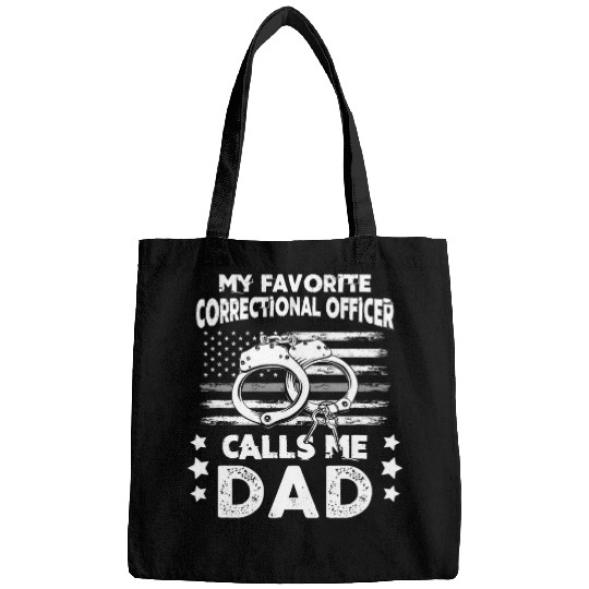 Police Job Law Enforcement Correctional Officer Calls Me Dad Bags