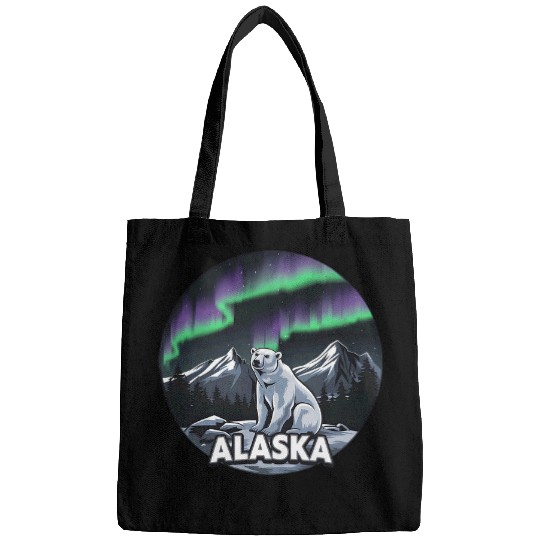 Bear Pet Alaska Northern Lights Alaskan Bear Aurora Borealis Wildlife Bags