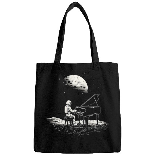 Astronaut Job in space with piano in galaxies musician 5 Bags