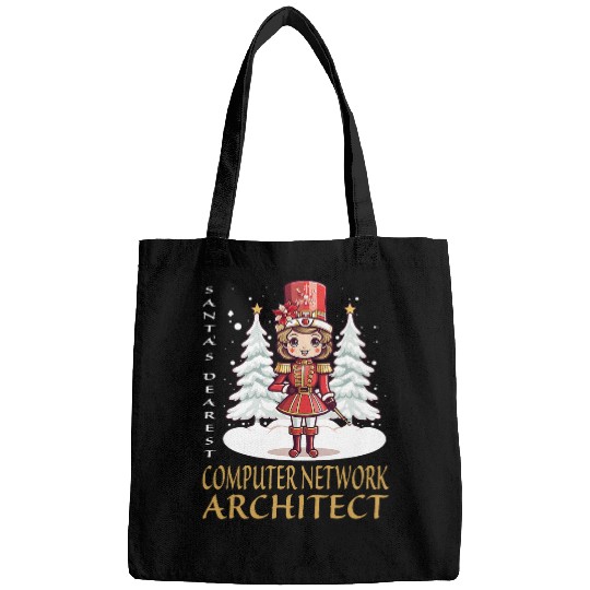 Architect Job Computer Network Architect Christmas Female Nutcracker Bags