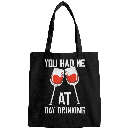 Wines Fun Day Drinking Funny Vintage Bags