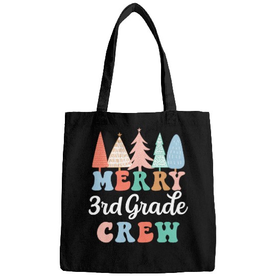 Merry 3rd Grade Crew Teacher Third Grade Kid Christmas Tree Bags