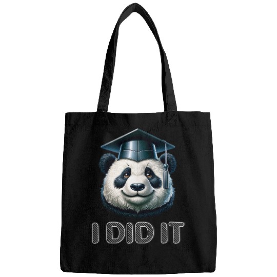 Panda Pet I Did It Panda wear Graduation Cap Diploma Graduated Bags