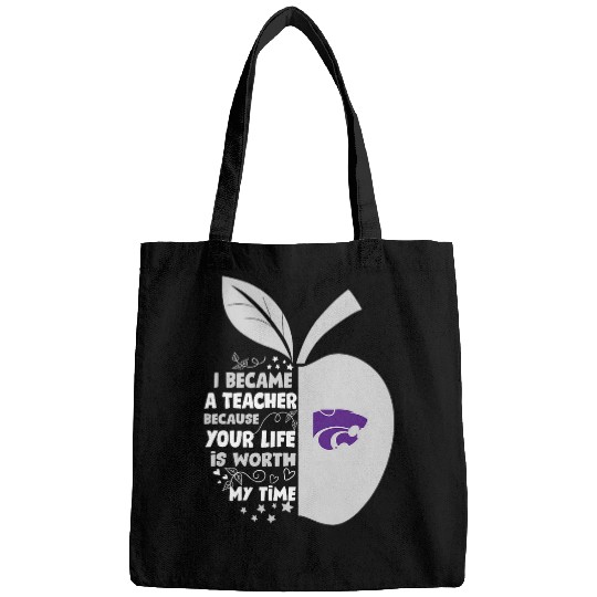Kansas State Wildcats I Became Teacher Team Bags