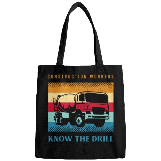 Mens Construction Worker Saying For A Construction Truck Driver 2 Bags