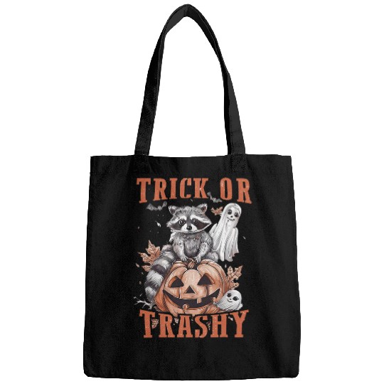 Raccoon Pet Funny Trash Racoon Halloween Trick Or Trashy Bags