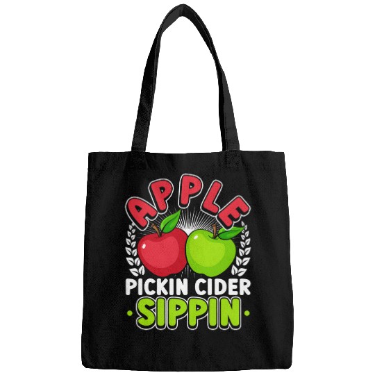 Apple Picking Apple Season In Fall Autumn Apple Cider Bags