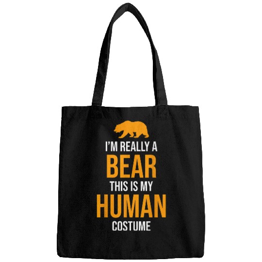 Bear Pet Funny Halloween Bear Costume Men Women Adults Kids Bags