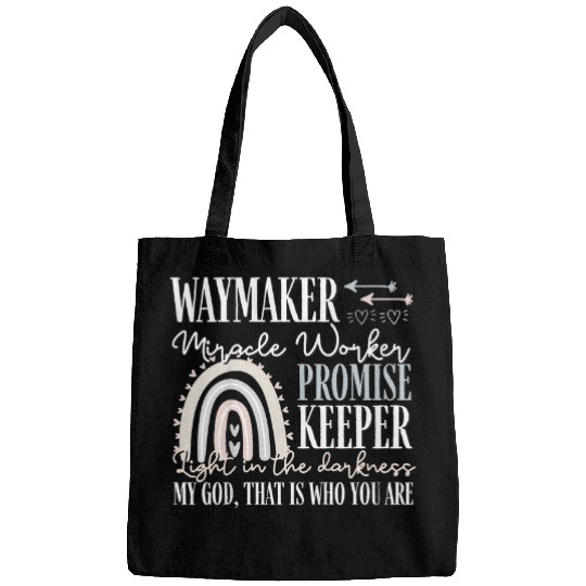 Kids Kids Waymaker Miracle Worker Rainbow Christian Bags