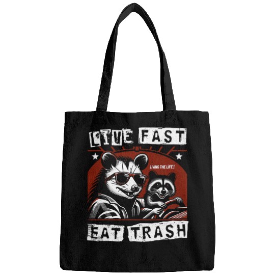Raccoon Pet Classic Opossum Live Fast Eat Trash Animals Lover Raccoon Bags