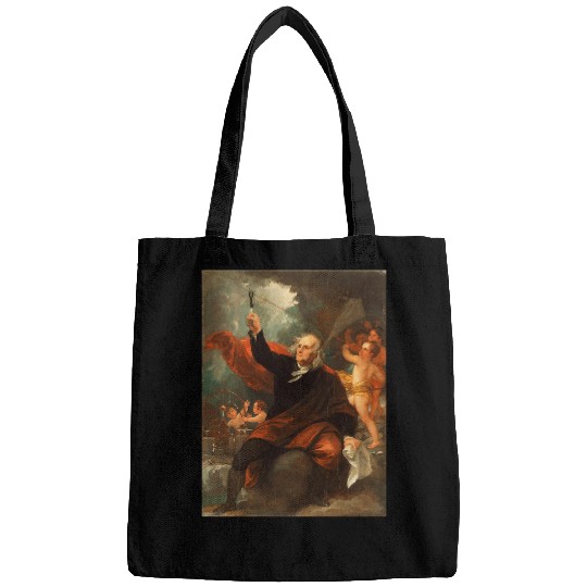 Benjamin Franklin Drawing Electricity from the Sky Ben Art Bags