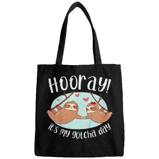 Sloth Pet Kids Hooray It s My Gotcha Day Sloth Adoption Foster Care Bags