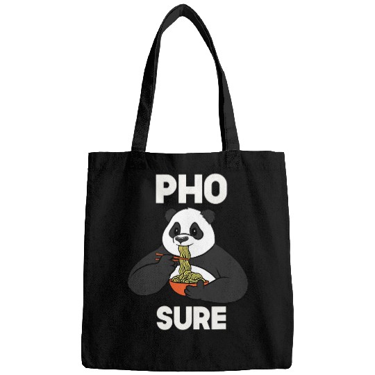 Panda Pet Pho Sure Pun Ramen Noodles Funny Food Cute Kawaii Panda Bags