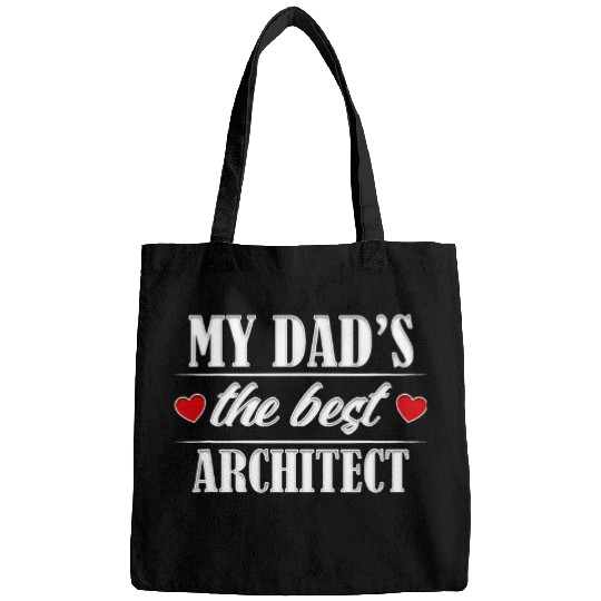 Cute Fathers Day Architect Designing Buildings Bags