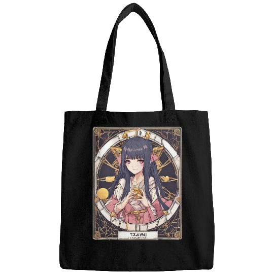 Anime Girl Aesthetic Waifu Japanese Kawaii Otaku Tarot Card Bags