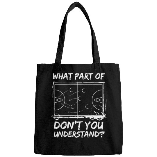 Mens Funny Tactic Court Diagrams High School Basketball Coach Bags