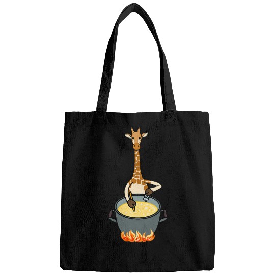Giraffe Pet Hobby Chef Ironic Camelopard Animals Bags