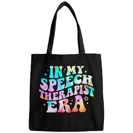 In My Speech Therapist Era Retro Tie Die SLP Teacher Bags
