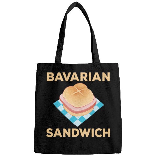 Bavarian Sandwich Funny Leberkas Lover Humor German Food Bags