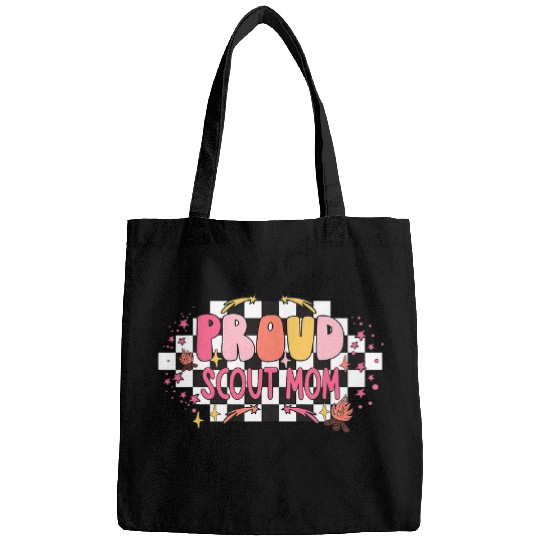 Scout Job Groovy Proud Scout Mom Cute Mothers Day Bags