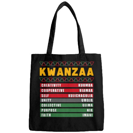 Happy Kwanzaa Seven Principles of Kwanzaa Teacher School Bags