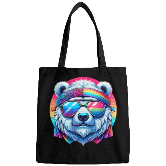 Bear Pet Bear Pride LGBTQ Vibrant Rainbow Spectrum Bags
