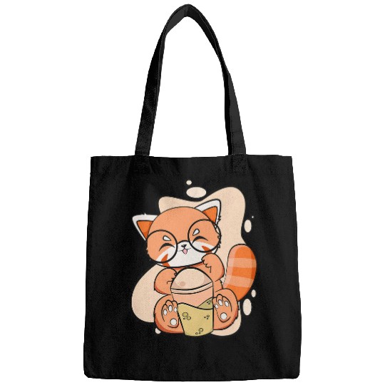 Panda Pet Himalayan Red Panda Boba Cute Anime Pearl Bubble Tea Bags