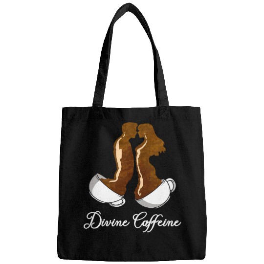 Coffee Fun Soulmate Quote Divine caffeines Funny Twin Flame Bags