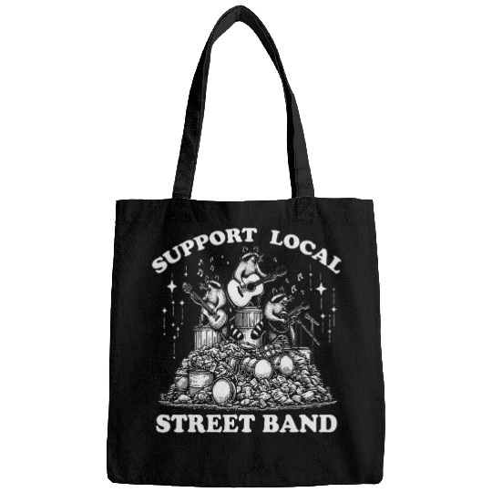 Raccoon Pet Funny Support Local Raccoon Music Band Guitar Bags