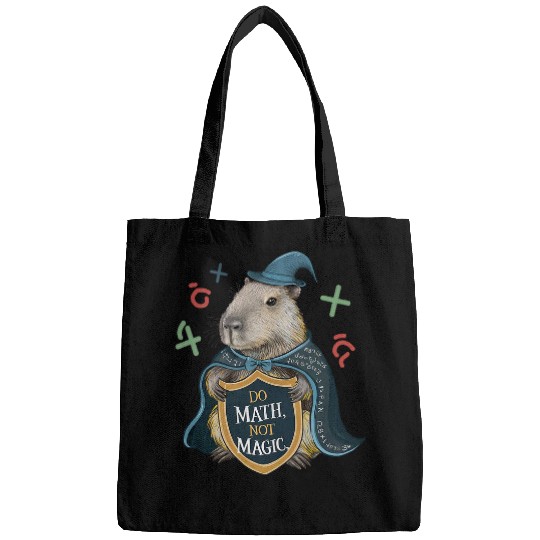 capybaras Pet Do Math not Magic capybaras Wizard Math Teacher Bags