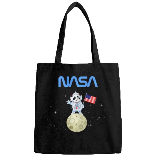 Astronaut Job Kids NASA Astronaut panda bear US Flag Worm Bags