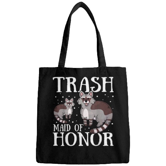 Raccoon Pet Trash Maid of Honor Funny Raccoon Lover Wedding Party Bags