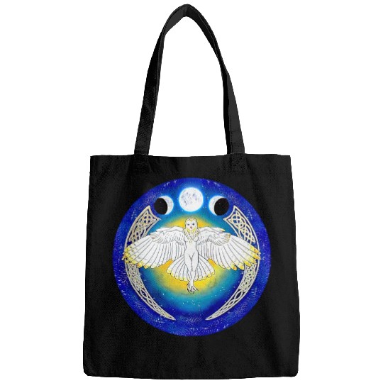 Owl Pet Moon Viking Valhalla North Myths Celtic Symbols 4 Bags