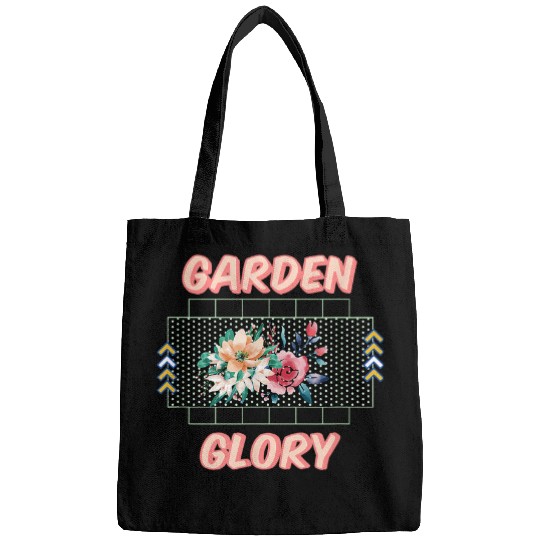 Garden Glory Retro Flower Garden Designs Present Bags