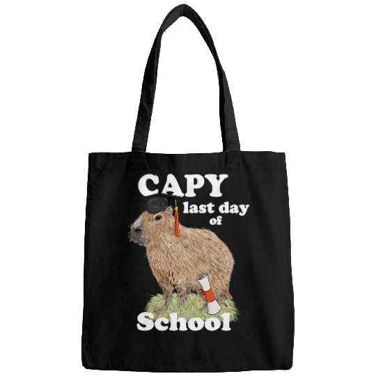 capybaras Pet Last Day of School capybaras Graduation Funny Quote Bags