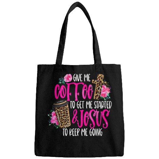 Coffee Fun and Jesus Womens Misses Unisex Plus Size Teacher Bags