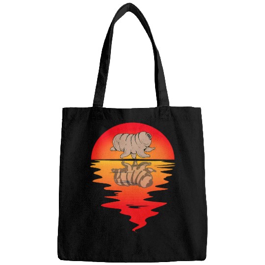 Bear Pet Tardigrade Water Bear Sunset Microbiology Tardigrade Lover Bags