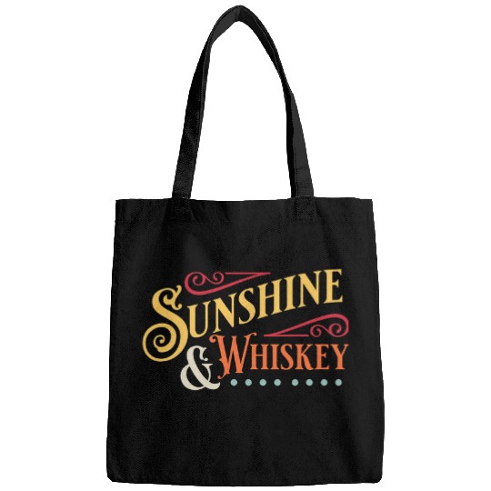 Wines Fun Sunshine Whiskey Country Music Summer Time Beach Vacation Bags