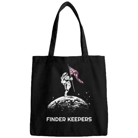 Astronaut Job Finders and Keepers clothing Astronaut Moon landing Bags