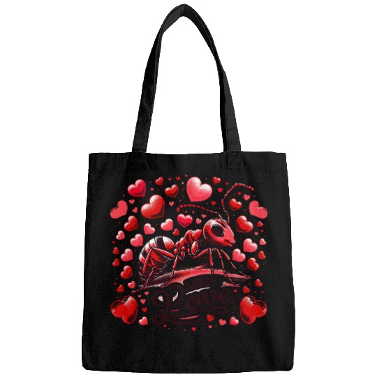 Antsy Love Ant Nature Romantic Hearts Valentines Day Bags