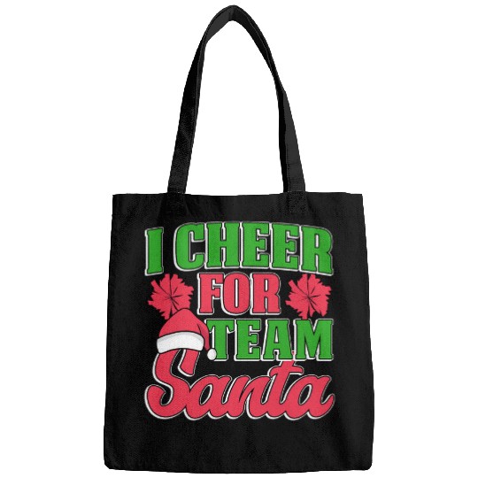 Santa Claus Cheerleader Christmas cheer Coachs team Santa Bags