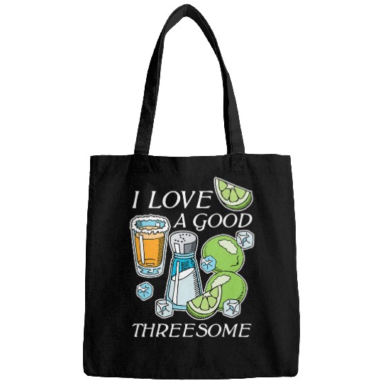 Bartender Job Cute Salt Lime Tequila Threesome Bartender Bar Drink Bags