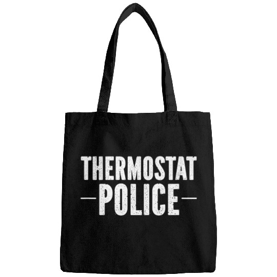 Police Job Mens Thermostat Police for a Fathers Day Police Dad Bags