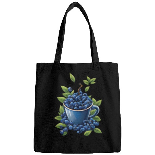 Blueberry Coffee Cup Farmer Blueberries Berry Healthy Fruit Bags