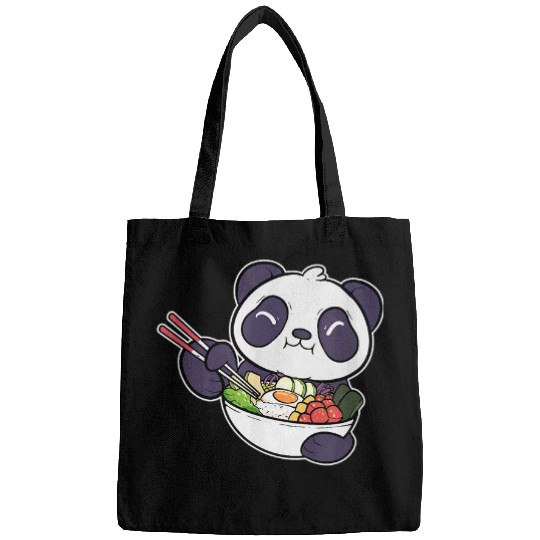 Panda Pet Poke Panda Bear Aloha Anime Food Maui Hawaiian Poke Bowl Bags