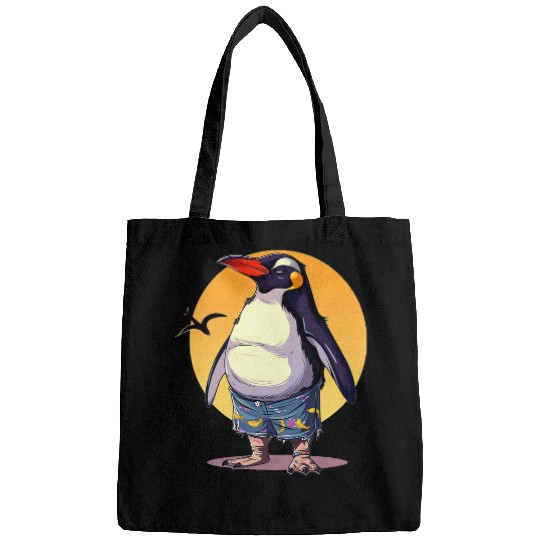 Penguin Pet Happy Penguin swim Trunks for funny Summer Bags