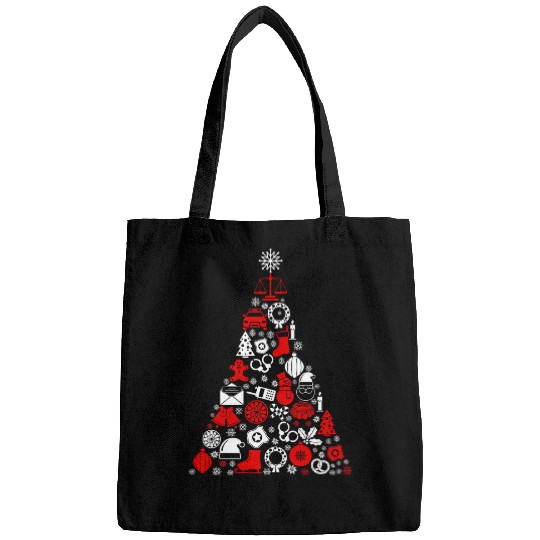 46xn Police Christmas Tree Pajama Merry xmass Policeman Bags