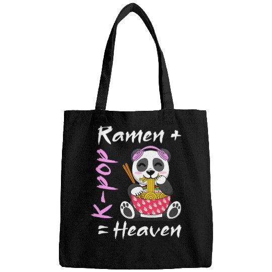 Panda Pet ramen k pop heavenn panda bear eating noodles funny cute Bags