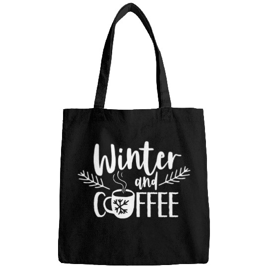 Coffee Fun Winter And Coffee Sayings Vacation Holidays Christmas Bags