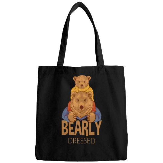 Bear Pet Funny saying bear dressed bear23 4 Bags